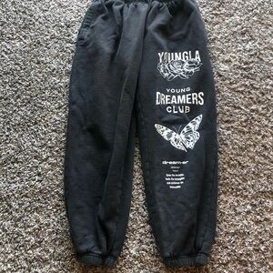 YoungLA Kids Black Sweatpants